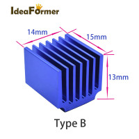 Драйвер шагового двигателя для 3D-принтера, радиаторы, блок охлаждения для TMC2100 LV8729 DRV8825, приводные модули, детали для 3D-принтера