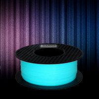 PLA от PopBit Синий люминисцентный для 3D принтеров. 1.75мм. 1 кг