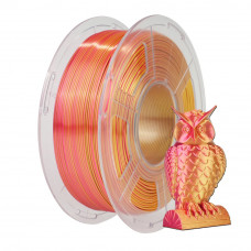  PLA+Шёлк Dual Color Красный Желтый  пластик 1 кг  от SUNLU 1,75 мм