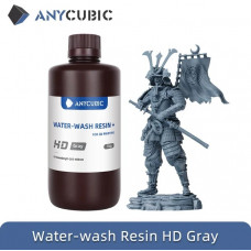 Фотополимерная смола HD Water-Wash Resin+  серая 1 кг от Anycubic 365-405нм.