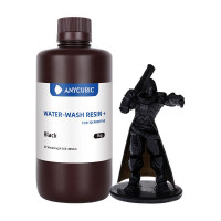 Фотополимерная смола Water-Wash Resin+  черная  1 кг от Anycubic 365-405нм.