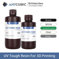 Фотополимерная смола  UV TOUGH Resin+  прозрачная зеленая 1 кг от Anycubic 365-405нм.